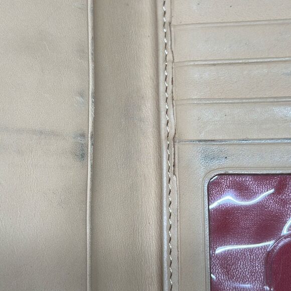 Dooney Bourke Dillen Black Leather Checkbook Clutch Large Wallet Vintage Retro - Picture 8 of 11